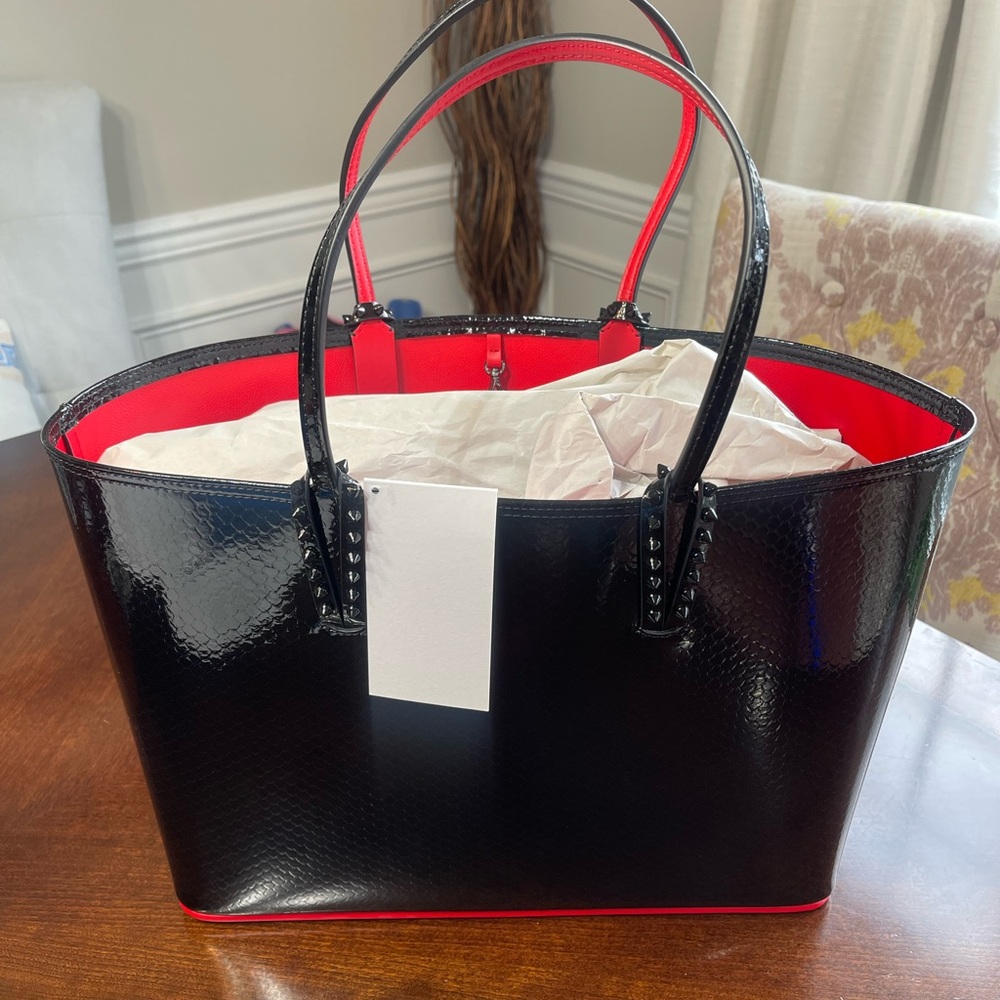 Christian Louboutin Birdy Tote in patent